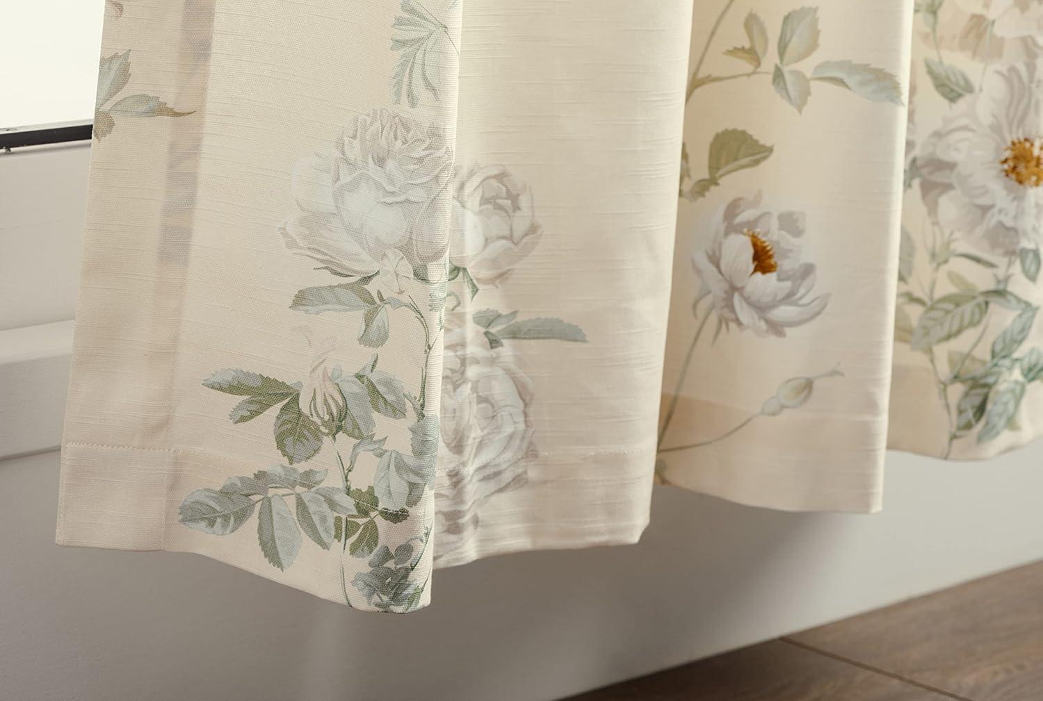 image:imageMaison d Hermine Curtains for Living Room 100 Cotton 96 inch Length One Panel Light Filtering Curtains for Windows with Rod and Loop Pockets Gifts for Mothers Day Villette  Dove Grey 50W x 96L