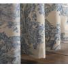 image:imageMaison d Hermine Curtains for Living Room 100 Cotton 108 inch Length Two Panels Light Filtering Toile Curtains for Bedroom Windows with Rod and Loop Pockets Drapes The Miller Blue 50 W x 108 L