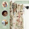image:imageMaison d Hermine Curtains for Living Room 100 Cotton 96 inch Length Two Panel Light Filtering Curtains for Windows with Rod and Loop Pockets Gifts for Mothers Day Abbeville 50 W x 96 L