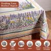 image:imageMaison d Hermine Table Cloth Rectangle Table 100 Cotton 70 x 108 Inches Tablecloth Reusable Decorative for Dining Kitchen Room Farmhouse Home Gifts for Mothers Day Spring Summer  Fanny Lavender