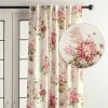 image:imageMaison d Hermine Curtains for Living Room 100 Cotton 84 inch Length One Panel Light Filtering Curtains for Windows with Rod and Loop Pockets Gifts for Mothers Day Swyncombe  Coral 50 W x 84 L