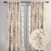 image:imageMaison d Hermine Curtains for Living Room 100 Cotton 96 inch Length One Panel Light Filtering Curtains for Windows with Rod and Loop Pockets Gifts for Mothers Day Villette  Dove Grey 50W x 96L