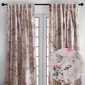 image:imageMaison d Hermine Curtains for Living Room 100 Cotton 84 inch Length Two Panel Light Filtering Curtains for Windows with Rod and Loop Pockets Gifts for Mothers Day Equinoxe  Multi 50 W x 84 L