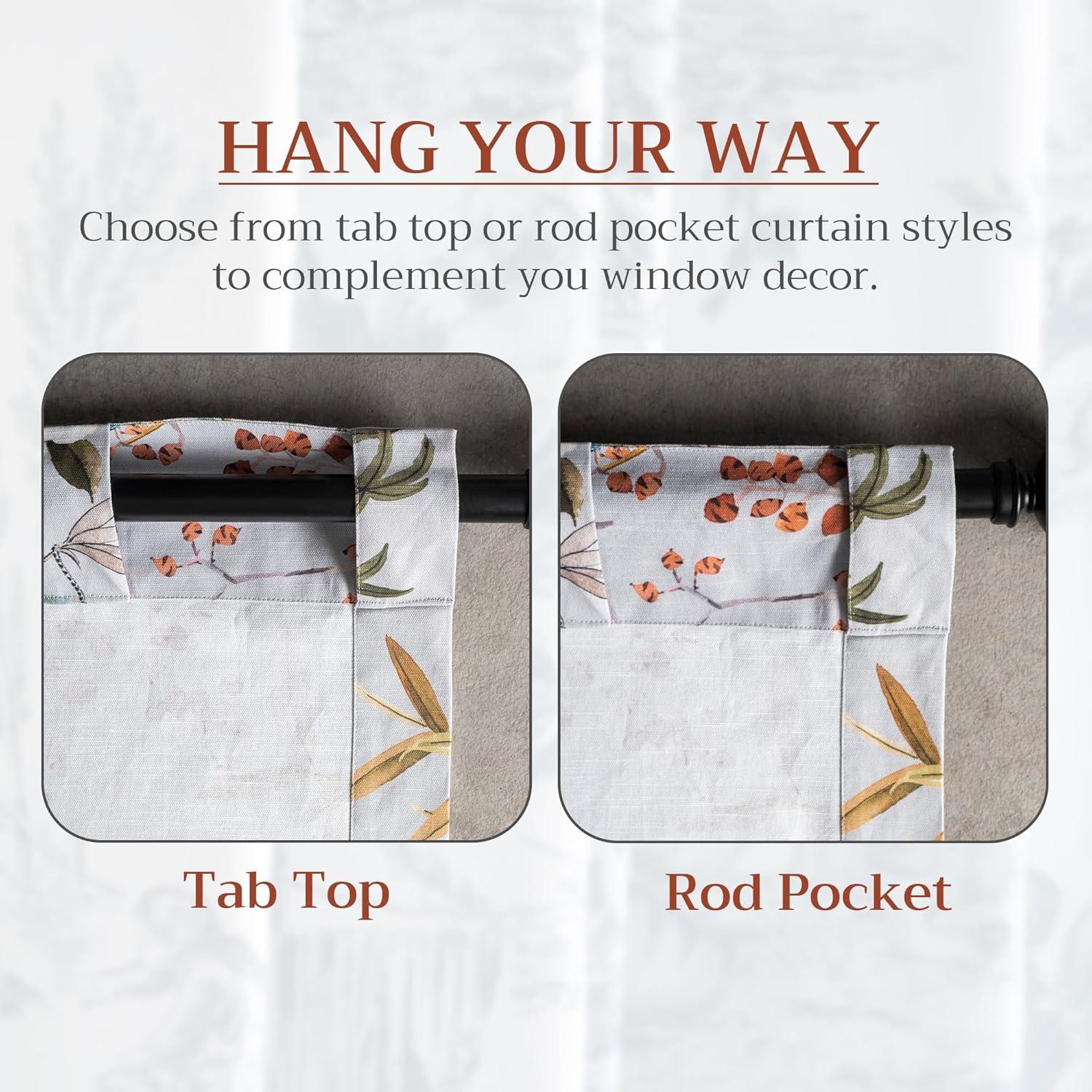 image:imageMaison d Hermine Curtains for Living Room 100 Cotton 84 inch Length One Panel Light Filtering Curtains for Windows with Rod and Loop Pockets Gifts for Mothers Day Hokuzai  Grey 50 W x 84 L