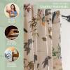 image:imageMaison d Hermine Curtains for Living Room 100 Cotton 108 inch Length One Panel Light Filtering Curtains for Windows with Rod and Loop Pockets Gifts for Mothers Day Hokuzai  Beige 50 W x 108 L