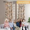 image:imageMaison d Hermine Curtains for Living Room 100 Cotton 108 inch Length One Panel Light Filtering Curtains for Windows with Rod and Loop Pockets Gifts for Mothers Day Hokuzai  Beige 50 W x 108 L