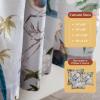 image:imageMaison d Hermine Curtains for Living Room 100 Cotton 84 inch Length One Panel Light Filtering Curtains for Windows with Rod and Loop Pockets Gifts for Mothers Day Hokuzai  Grey 50 W x 84 L