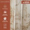 image:imageMaison d Hermine Curtains for Living Room 100 Cotton 84 inch Length One Panel Light Filtering Toile Curtains for Bedroom Windows with Rod and Loop Pockets Drapes Paradise Almond 50 W x 84 L