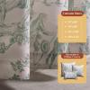 image:imageMaison d Hermine Curtains for Living Room 100 Cotton 84 inch Length Two Panels Light Filtering Toile Curtains for Bedroom Windows with Rod and Loop Pockets The Miller Antique Green 50 W x 84 L