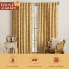 image:imageMaison d Hermine Curtains for Living Room 100 Cotton 96 inch Length One Panel Light Filtering Curtains for Windows with Rod and Loop Pockets Gifts for Mothers Day Marquise  Yellow 50 W x 96 L