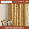 image:imageMaison d Hermine Curtains for Living Room 100 Cotton 96 inch Length One Panel Light Filtering Curtains for Windows with Rod and Loop Pockets Gifts for Mothers Day Marquise  Yellow 50 W x 96 L