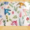 image:imageMaison d Hermine Curtains for Living Room 100 Cotton 96 inch Length Two Panel Light Filtering Curtains for Windows with Rod and Loop Pockets Gifts for Mothers Day Neo Ipomee  Multi 50W x 96L