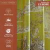 image:imageMaison d Hermine Curtains for Living Room 100 Cotton 96 inch Length Two Panels Light Filtering Toile Curtains for Bedroom Windows with Rod and Loop Pockets Drapes Calais Celery 50 W x 96 L