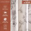 image:imageMaison d Hermine Curtains for living room 100 Cotton 84 inch length Two Panels Light Filtering Toile Curtains for Bedroom Windows with rod and loop Pockets Drapes Jouy Paradise Beige 50W x 84L