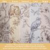 image:imageMaison d Hermine Curtains for living room 100 Cotton 84 inch length Two Panels Light Filtering Toile Curtains for Bedroom Windows with rod and loop Pockets Drapes Jouy Paradise Beige 50W x 84L