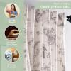 image:imageMaison d Hermine Curtains for living room 100 Cotton 84 inch length Two Panels Light Filtering Toile Curtains for Bedroom Windows with rod and loop Pockets Drapes Jouy Paradise Beige 50W x 84L