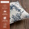 image:imageMaison d Hermine Decorative Pillow Covers 20 x 20 inch Square 100 Cotton Toile Throw Pillow Covers with Invisible Zipper for Living Room Couch Chair Sofas Gifts for Mothers Day  Paradise  Delft