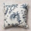 image:imageMaison d Hermine Decorative Pillow Covers 20 x 20 inch Square 100 Cotton Toile Throw Pillow Covers with Invisible Zipper for Living Room Couch Chair Sofas Gifts for Mothers Day  Paradise  Delft