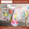 image:imageMaison d Hermine Table Cloth Rectangle Table 100 Cotton 60 x 90 Inches Tablecloth Reusable Decorative for Dining Kitchen Room Farmhouse Home Gifts for Mothers Day Spring Summer  Jardin DEte  Fog