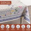 image:imageMaison d Hermine Table Cloth Rectangle Table 100 Cotton 70 x 120 Inches Tablecloth Reusable Decorative for Dining Kitchen Room Farmhouse Home Gifts for Mothers Day Spring Summer  Faience