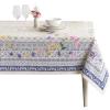 image:imageMaison d Hermine Table Cloth Rectangle Table 100 Cotton 70 x 120 Inches Tablecloth Reusable Decorative for Dining Kitchen Room Farmhouse Home Gifts for Mothers Day Spring Summer  Faience