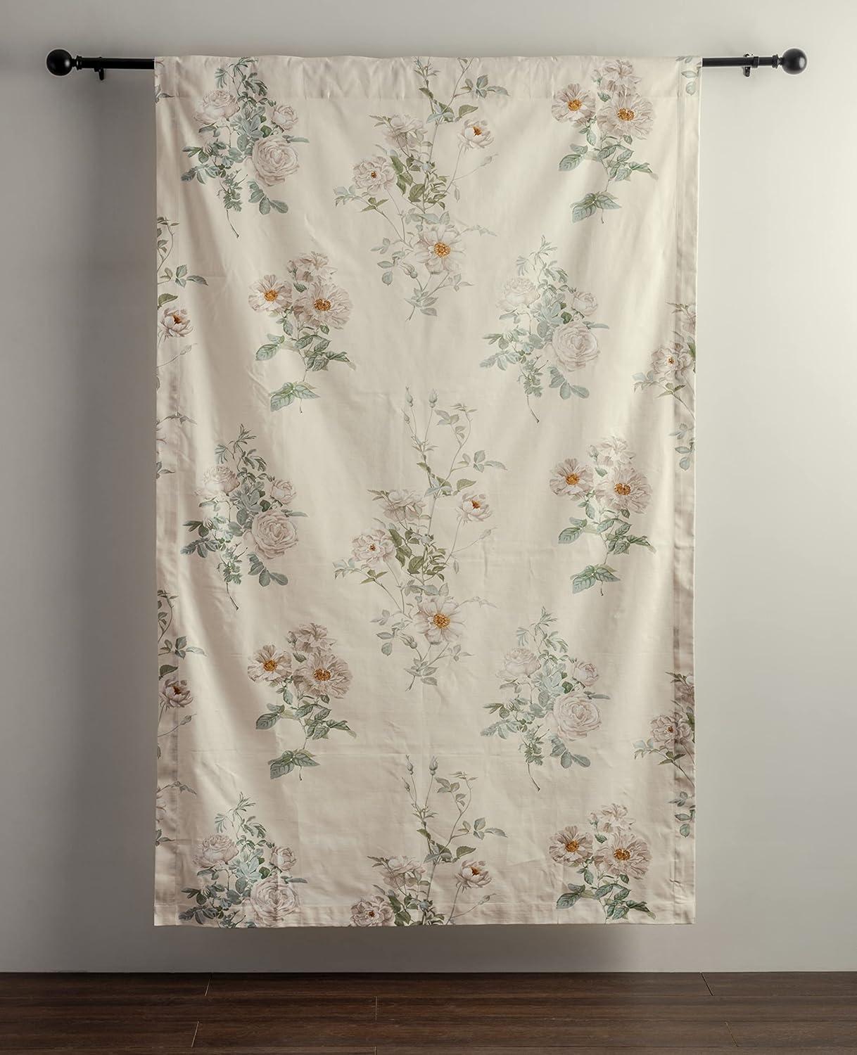 image:imageMaison d Hermine Curtains for Living Room 100 Cotton 84 inch Length One Panel Light Filtering Curtains for Windows with Rod and Loop Pockets Gifts for Mothers Day Villette  Dove Grey 50W x 84L