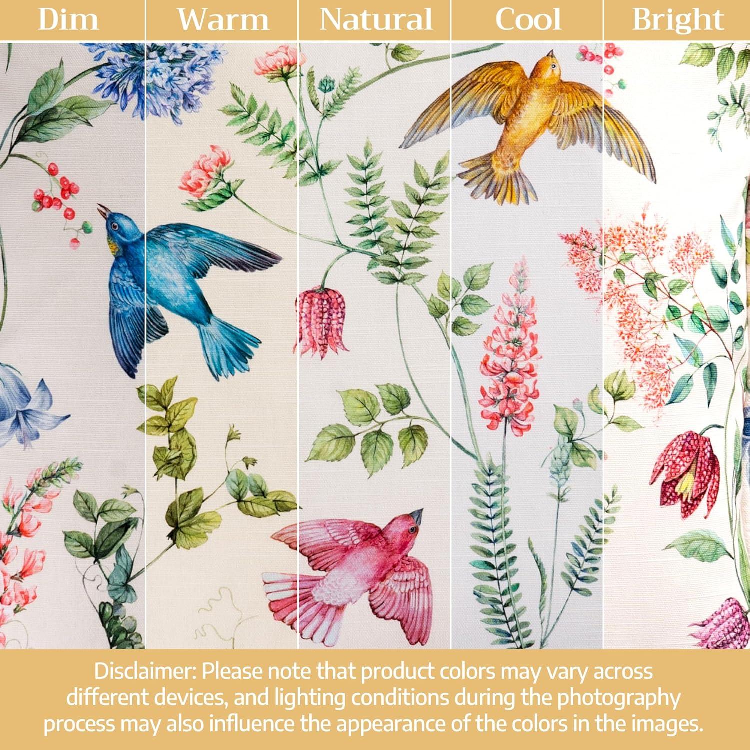 image:imageMaison d Hermine Curtains for Living Room 100 Cotton 84 inch Length Two Panel Light Filtering Curtains for Windows with Rod and Loop Pockets Gifts for Mothers Day Neo Ipomee  Multi 50W x 84L