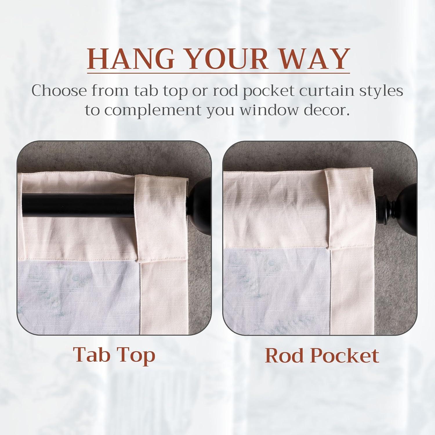 image:imageMaison d Hermine Curtains for Living Room 100 Cotton 84 inch Length Two Panel Light Filtering Curtains for Windows with Rod and Loop Pockets Gifts for Mothers Day Neo Ipomee  Multi 50W x 84L