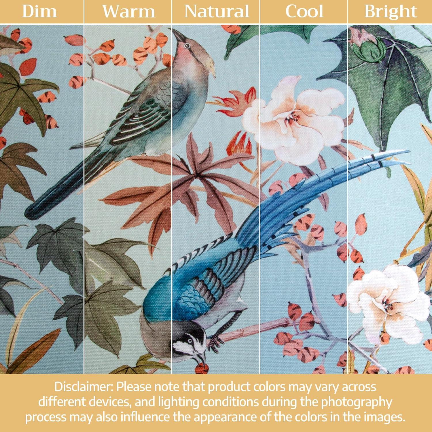 image:imageMaison d Hermine Curtains for Living Room 100 Cotton 96 inch Length One Panel Light Filtering Curtains for Windows with Rod and Loop Pockets Gifts for Mothers Day Hokuzai  Blue 50 W x 96 L