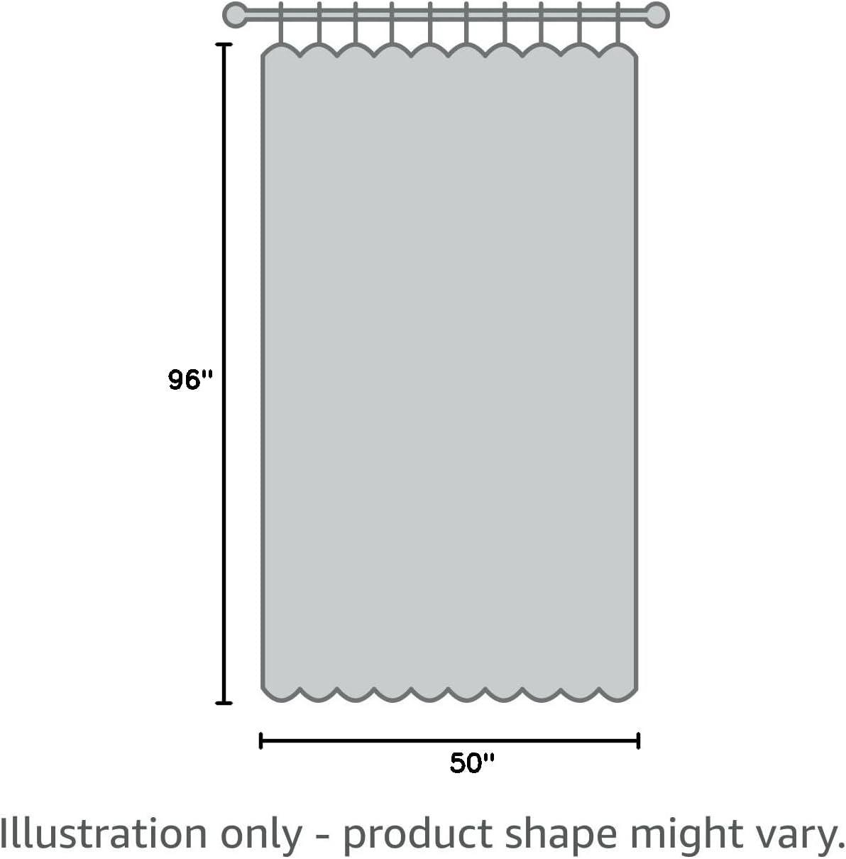 image:imageMaison d Hermine Curtains for Living Room 100 Cotton 96 inch Length One Panel Light Filtering Curtains for Windows with Rod and Loop Pockets Gifts for Mothers Day Hokuzai  Blue 50 W x 96 L