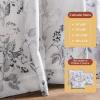 image:imageMaison d Hermine Curtains for Living Room 100 Cotton 108 inch Length One Panel Light Filtering Curtains for Windows with Rod and Loop Pockets Gifts for Mothers Day Equinoxe  Blue 50 W x 108 L