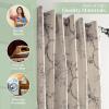 image:imageMaison d Hermine Curtains for Living Room 100 Cotton 124 inch Length One Panel Light Filtering Curtains for Windows with Rod and Loop Pockets Gifts for Mothers Day Turin 50 W x 124 L