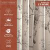 image:imageMaison d Hermine Curtains for Living Room 100 Cotton 124 inch Length One Panel Light Filtering Curtains for Windows with Rod and Loop Pockets Gifts for Mothers Day Turin 50 W x 124 L