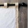 image:imageMaison d Hermine Curtains for Living Room 100 Cotton 124 inch Length One Panel Light Filtering Curtains for Windows with Rod and Loop Pockets Gifts for Mothers Day Turin 50 W x 124 L
