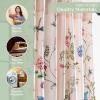 image:imageMaison d Hermine Curtains for Living Room 100 Cotton 84 inch Length Two Panel Light Filtering Curtains for Windows with Rod and Loop Pockets Gifts for Mothers Day Neo Ipomee  Multi 50W x 84L
