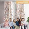 image:imageMaison d Hermine Curtains for Living Room 100 Cotton 84 inch Length Two Panel Light Filtering Curtains for Windows with Rod and Loop Pockets Gifts for Mothers Day Neo Ipomee  Multi 50W x 84L