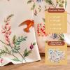 image:imageMaison d Hermine Curtains for Living Room 100 Cotton 84 inch Length Two Panel Light Filtering Curtains for Windows with Rod and Loop Pockets Gifts for Mothers Day Neo Ipomee  Multi 50W x 84L
