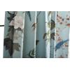 image:imageMaison d Hermine Curtains for Living Room 100 Cotton 96 inch Length One Panel Light Filtering Curtains for Windows with Rod and Loop Pockets Gifts for Mothers Day Hokuzai  Blue 50 W x 96 L