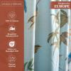 image:imageMaison d Hermine Curtains for Living Room 100 Cotton 96 inch Length One Panel Light Filtering Curtains for Windows with Rod and Loop Pockets Gifts for Mothers Day Hokuzai  Blue 50 W x 96 L