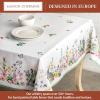 image:imageMaison d Hermine Table Cloth Rectangle Table 100 Cotton 70 x 120 Inches Tablecloth Reusable Decorative for Dining Kitchen Room Farmhouse Home Gifts for Mothers Day Spring Summer  Printemps