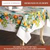 image:imageMaison d Hermine Table Cloth Square Table 100 Cotton 60 x 60 Inches Tablecloth Reusable Decorative for Dining Kitchen Room Farmhouse Home Gifts for Mothers Day Spring Summer  Agrume