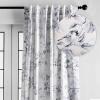 image:imageMaison d Hermine Curtains for Living Room 100 Cotton 108 inch Length One Panel Light Filtering Curtains for Windows with Rod and Loop Pockets Gifts for Mothers Day Equinoxe  Blue 50 W x 108 L