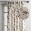 image:imageMaison d Hermine Curtains for Living Room 100 Cotton 124 inch Length One Panel Light Filtering Curtains for Windows with Rod and Loop Pockets Gifts for Mothers Day Turin 50 W x 124 L