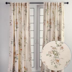 image:imageMaison d Hermine Curtains for Living Room 100 Cotton 84 inch Length One Panel Light Filtering Curtains for Windows with Rod and Loop Pockets Gifts for Mothers Day Villette  Dove Grey 50W x 84L