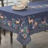 image:imageMaison d Hermine Table Cloth Rectangle Table 100 Cotton 60 x 120 Inches Fall Tablecloth Reusable Everyday Use for Thanksgiving Christmas Decorations Dining Farmhouse Party Christmas Joy