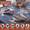 image:imageMaison d Hermine Table Cloth Rectangle Table 100 Cotton 60 x 120 Inches Fall Tablecloth Reusable Everyday Use for Thanksgiving Christmas Decorations Dining Farmhouse Party Christmas Joy