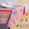 image:imageMaison d Hermine Table Cloth Rectangle Table 100 Cotton 60 x 120 Inches Fall Tablecloth Reusable Everyday Use for Thanksgiving Christmas Decorations Dining Farmhouse Party Ispahan