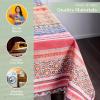 image:imageMaison d Hermine Table Cloth Rectangle Table 100 Cotton 60 x 120 Inches Fall Tablecloth Reusable Everyday Use for Thanksgiving Christmas Decorations Dining Farmhouse Party Ispahan