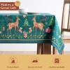 image:imageMaison d Hermine Table Cloth Rectangle Table 100 Cotton 60 x 90 Inches Fall Tablecloth Reusable Everyday Use for Thanksgiving Christmas Decorations Dining Farmhouse Party Hygge Christmas