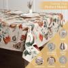 image:imageMaison d Hermine Table Cloth Rectangle Table 100 Cotton 60 x 90 Inches Fall Tablecloth Reusable Everyday Use for Thanksgiving Christmas Decorations Dining Farmhouse Party Dalida